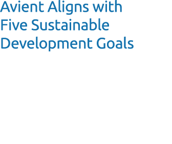 Avient Aligns with Five Sustainable Development Goals 